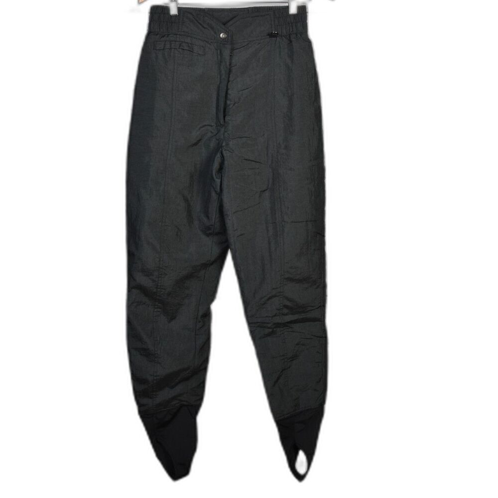 Black Women's Water Resistant Stirrup Ski / Snow Pant Size L